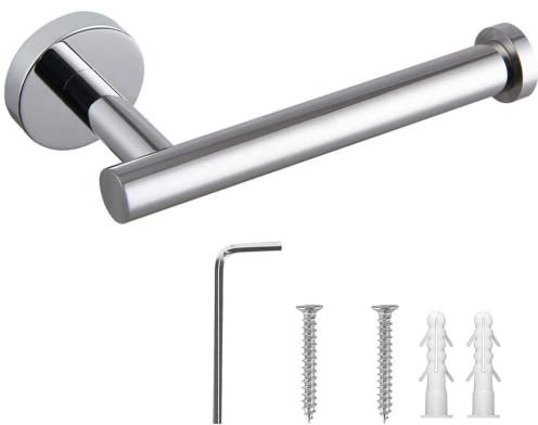 OXIOUS Stainless Steel Toilet Roll Holder - Self Adhesive Paper Holder - Kitchen Roll Holder Wall Mounted - Toilet Paper Stand for Hotels, Offices, and Home Restroom