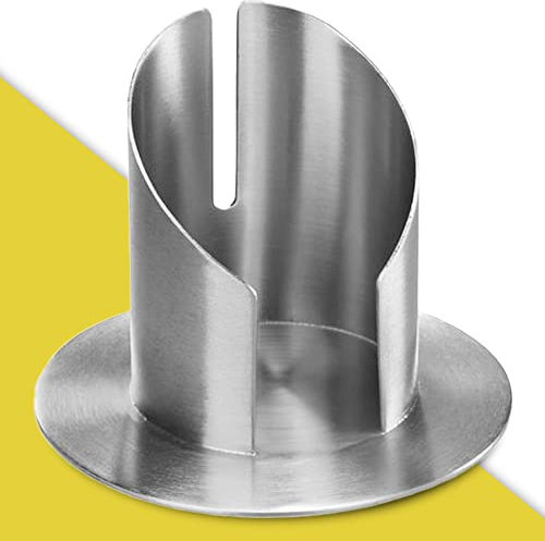 WikaKerzen Kerzenleuchter für Kerzen - Kerzenständer in Silber & Gold gebürstetem Messing Metall - Kerzenhalter für Hochzeits-, Kommunions- & Taufkerzen (Ø 8cm, Silber)