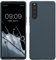 kwmobile Custodia Compatibile con Sony Xperia 10 V Cover - Back Case per Smartphone in Silicone TPU - Protezione Gommata - ardesia scuro