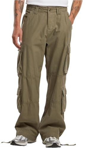 Urban Classics Herren Cargohose Double Cargo Pants, Cargohose für Männer, Regular Fit, erhältlich, Größen 28-44