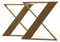modernLOFTart Bankbeine Tischbeine - DIY Möbelfüße 80x10cm Gold - Moderner Industrie-Look für Ihr Wohnzimmer - Metall Industrial Tisch Bank Sitzbank Couchtisch Kufen - Breite 20cm, Höhe 42cm