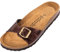 Palado Pantoletten Damen Malta Metallic – gefertigt in Spanien – weiche Veloursleder-Decksohle – robuste EVA-Sohle – edles Metallic-Design Braun UK9,5 - EU43