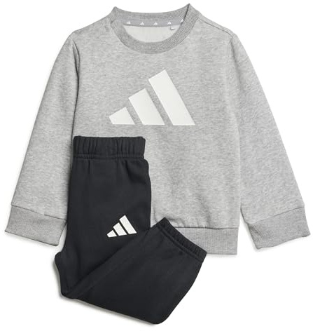 adidas Unisex Baby ESSENTIALS JOGGER, medium grey heather/white, 0-3 Months