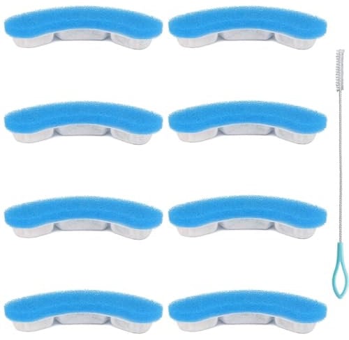 Acmerota Cat Water Fountain Filter Upgrade Replacement for NPET WF050 & WF100 Arc-Shaped Cat Fountain Filter with 4 Filtration System for HAPUP Kitty Spout Cat Fountain 61OZ