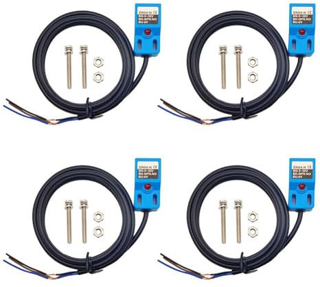 OVNSHVN Induktiver Näherungssensor SN04-N Normalerweise Geöffnete Erfassung Annäherungsschalter NPN NO mit TL SN-Halterung Einfache Installation (4 Stück)