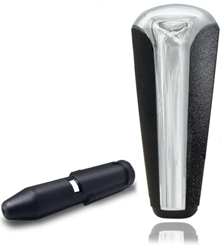 VJOLI Pomos de Palanca de Cambios Automatico 307, Pomo de Cambio Automático 207, Perilla de Cambio de Marcha compatible con Peugeot 206 207 307 308 408 508 2008 301 C2 C3 C4L C5 Picasso