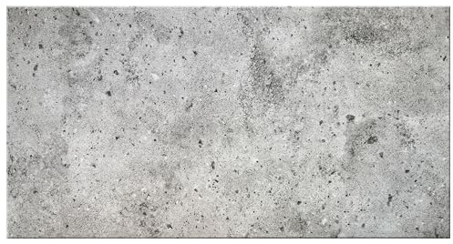 DECCART Wand-Paneele in Betonoptik - Deckenpaneele - Wandverkleidung Deckenverkleidung mit Beton-Imitat - Wandplatten in Grau aus Polystyrol - 100x50 cm - Betongrau - 7314 XL - 32 Stück (16 m²)