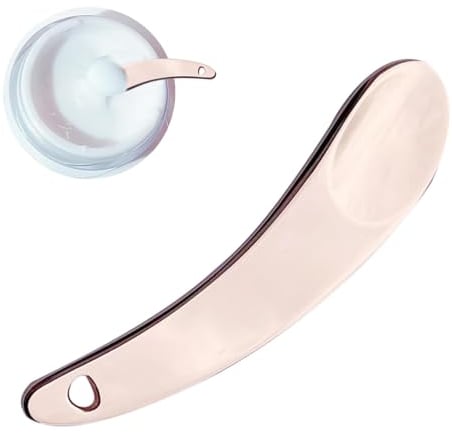 Cosmetic Spatula - Skincare Spatula Compact Reusable Cream Spatula | Eco-Friendly Zinc Alloy Cream Spoon For Lotion, Eye Cream Use