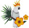 Mwwvzefl Papagei Aus Metall, Wandkunst, für Den Außenbereich, Vögel, Wand- und Zaundekoration, Papageienfigur für Gartendekorationen im Freien B