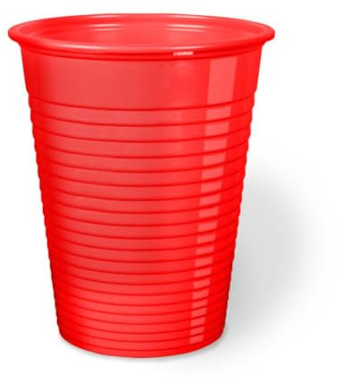 50 Bicchieri Plastica Usa e Getta Colorati (200 ml) Bicchieri Monouso per Acqua e Bibite Varie, Made in Italy Idonei al Contatto Alimentare, Ideali per Feste ed Eventi