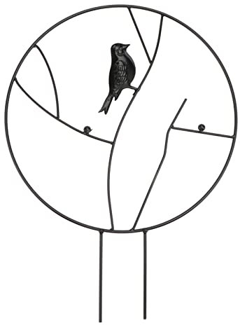 CAXUSD Blumenstütze Eisenkunst Pflanzenstütze Vielseitiger Topfblumenhalter Wetterfest Dekoratives Zweigdesign