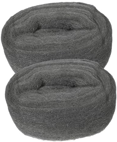 HOMOCONO 2stücke Wiederverwendbare Stahlwolle Flexible Drahtwolle Für Fenster Holz Polieren Reinigungswerkzeug Mesh Wolle Befestigung