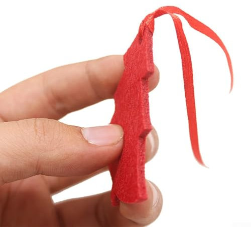 Juego de 20 adornos de fieltro para árbol de Navidad, perfectos para manualidades infantiles e ideas de decoración navideña (árbol)