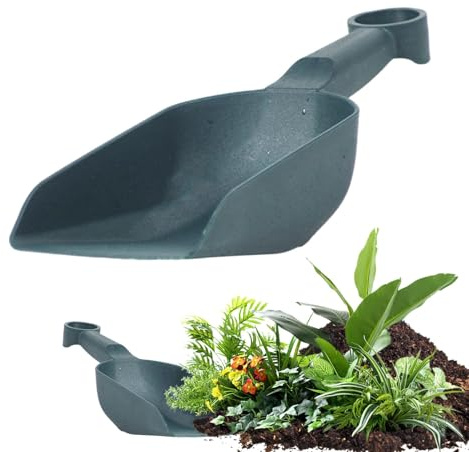 Cuchara de jardín, cuchara gruesa de comida para perros con agarre cómodo, pala de mano de jardín grande, herramienta de jardín para plantas en maceta en casa, juego de playa, comida para mascotas