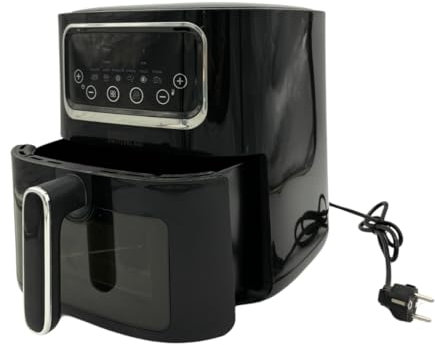 Swiss Line Switzerland - Friggitrice ad aria calda XXL - Nero - Touch screen digitale - 2400W - 8 litri