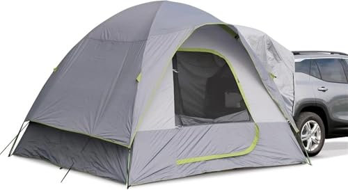 Eisfischerzelt Zelt, 10' x 10' Fahrzeug-Campingzelt | Passend für alle CUVs, SUVs, Minivans, 5 Schlafplätze, geräumig Campingzelt