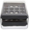 TEHAUX Household Egg Storage Drawer Reusable Thickened Egg Organizer Tray for Refrigerator Convenient Multi Function Storage Container with Slots for Kitchen Organization