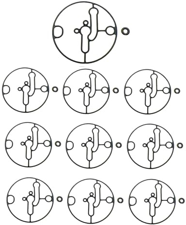 Ulifebet 10 Sets Vergaser-Schwimmerschalen-Dichtungen, O-Ring, Schwimmerschalendichtung, kompatibel mit Nikki Troy-Bilt Toro Rasenmäher, Briggs Stratton Motor Ersatz 698781