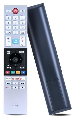 CLVIZCXOM CT-8541 Remote Control Replacement Fit for CT8541 30101774 RC42150P Remote Control for Toshiba UHD Frevieww 2018 2019 Ready HD LCD LED TV with Prime Video Netflix F play Freevieww Buttons