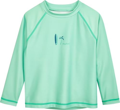 Playshoes Unisex Kinder Langarmshirt Rash-Guard-Shirt, Lang Mint Surfbrett, 134-140