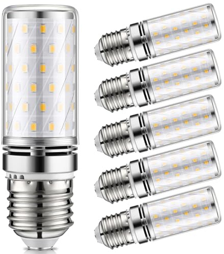LIGJOY 6er Glühbirne E27 LED 12W 1200lm 3000K Warmweiß, Maiskolben