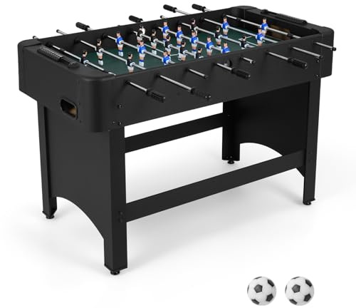 COSTWAY Tischkicker Kinder, Kickertisch mit 22 Spielern & 2 Bällen, Profi Tischfussball Komplett Set aus Holz, Fußballtisch für Kinder & Erwachsene, 119 x 108 x 79 cm