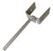 U-Pfostenträger verstellbar 65-120 mm mit Dolle zum Einbetonieren von Gartenpirat®