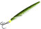 Fladen Dizzy Tobis Inline Meerforellenblinker, mit 22g, 10 fängige Farben, Doppelwirbel, 0,35mm Flourocarbon (Olive Green)