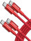 Anker Cable USB C Carga Rapida,60W Cable USB C de Nylón, Paquete Doble, para iPhone 16/16 Pro/16 Plus/15/16 ProMax, iPad Air/Mini/Pro/ 2024, MacBook Pro 2024, Samsung Galaxy S23, Switch(1,8m, Rojo)
