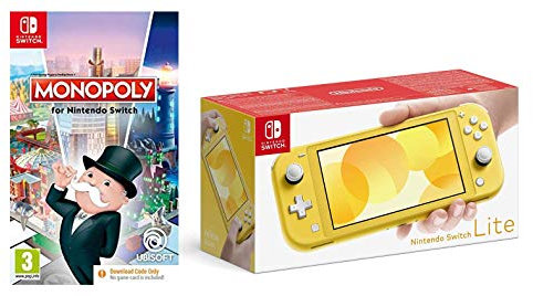 Nintendo Switch Lite - Yellow + Monopoly (Code in Box) (Nintendo Switch)