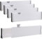 ShanQian 4 Stück Schubladentrenner Küche ausziehbar 37,8 – 54 cm Kunststoff Trenner Schubladen Kleidung Küche verstellbar Organizer Schublade Küche für Besteck, Kommode, Büro