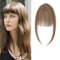 SEGO Pony Haarteil Echthaar Clip in Bangs One Piece Extensions Fringe Verlängerung 100% Human Haar natürlich Hellbraun#6 Pony-5.5(14cm)-9g