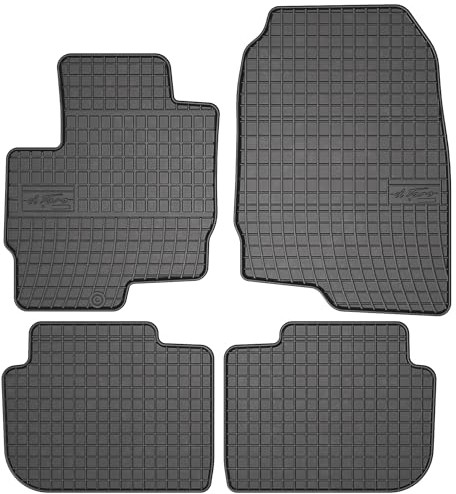 MOTOS Gummimatten Auto Fussmatte passend für Mitsubishi Colt VI 2008-2012 Hatchback, 5-türig Verbessern Sie Ihren Reisekomfort mit Antirutschmatte Auto - Allwetter fußmatten Auto, Schutz vor Verschmut