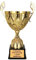 Larius Pokal aus Metall in Gold und Silber, Ehrenpreis Trophäe mit Wunschgravur (mit Wunschtext, Gold, L)
