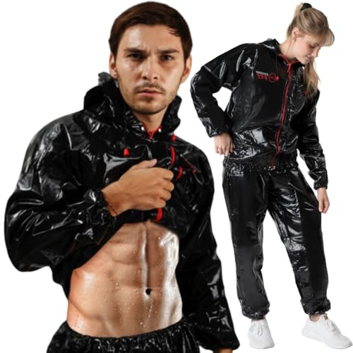 Dripp Fit Saunaanzug Premium Ultra Strong Sweat Suit für Damen und Herren inkl. maschinensicherem Waschbeutel
