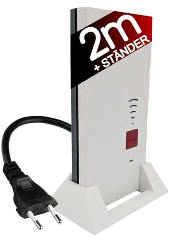 TronicXL 2 metri di estensione/supporto W-LAN Ripetitore compatibile con Fritz Repeater 2400 1160 1750e AVM Fritz! Supporto 2 m + supporto