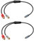 JSADZKJ 3.5mm a RCA Y Splitter Stereo Audio Cable 3.5mm Hembra a 2 RCA Hembra Audio Cable 1/8 Jack de auriculares a 2 RCA Conector Stereo Cable for Mobile Phone MP3 Tablet Speaker 2PCS
