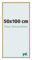 Your Decoration - Cadre photo 50x100 cm - Hêtre Clair - Cadre Photo en Plastique Avec Verre acrylique - Anti-Reflet - Cadre 50x100 - Evry