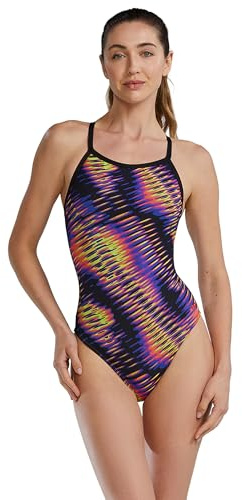 TYR Women's Standard Durafast Elite Diamondfit Swimsuit, Lime/Multi
