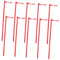 10 Ensembles De Tiges De Moulin À Vent en Plastique Rouge BâTons De Bricolage DIY Accessoires De Jardin pour CréAtions PersonnaliséEs