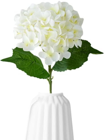 Ortensie artificiali, ortensie artificiali, ortensie artificiali, bouquet di ortensie finte con stelo, realistici e lavabili, per tavolo, fidanzamento, anniversario