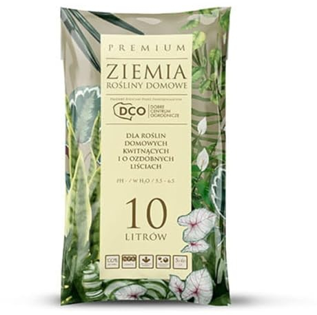 Blumenerde 10L - Premium Erde mit Dünger - für Zimmerpflanzen, Balkonpflanzen, Gartenpflanzen, Gewächshauspflanzen, Grünpflanzen - Pflanzerde - Zimmerpflanzenerde