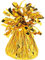 Gewicht für Heliumballon/Folienballon mit Folienfransen, Gewicht: ca. 170 g, Farbe: Gold
