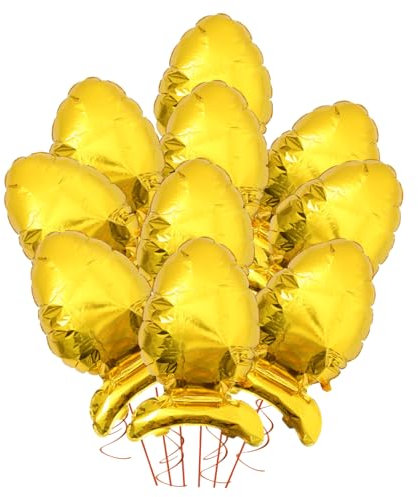 JOINPAYA 10stücke Osterdekoration Luftballons Stehende Bunte Eier Aus Aluminiumfolie Für Festliche Partys Kindergeburtstage Und Familienfeiern Dekorative Und Aufblasbare Ballons Für