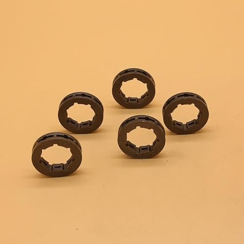 LCCOZMD Lawn mower parts 5Pcs 3/8 7T 22mm Rim Sprocket Fit For HUSQVARNA 268 272 362 365 371 372 Poulan Stihl Echo McCulloch Garden Chainsaw Spare Parts Durable