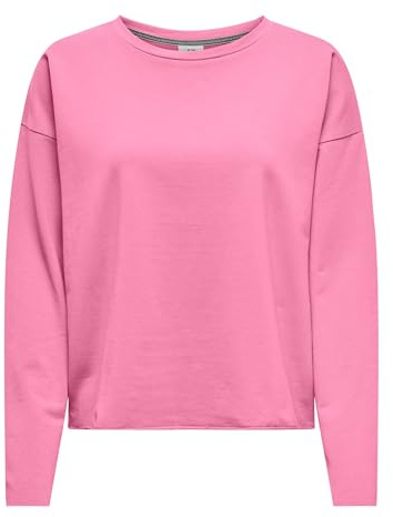 JdY Damen-Sweatshirt mit Rundhals und Copenhagen-Print auf der Rückseite, Farben:Rosa, Größe:S