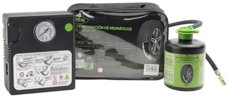 OC-PRO KIT REPARATON CREVAISON PNEUS, COMPRESSEUR + Liquide Anti-CREVAISON