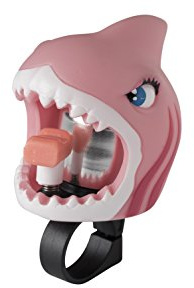 ABUS Crazy Safety Shark Bicycle Bell Girl, Pink