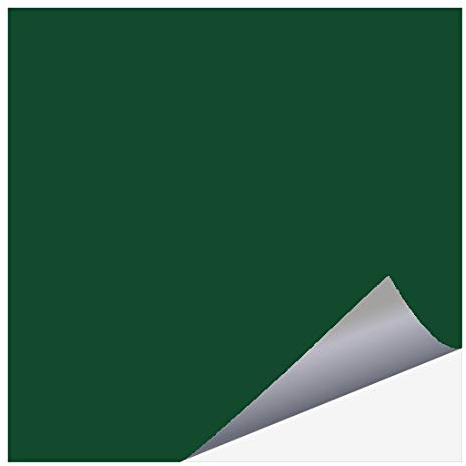 Fliesenfolie am Stück - Fliesenaufkleber selber zuschneiden | Bastelfolie | Küchenfolie Meterware (100 cm x 63 cm) dunkelgrün (glänzend)