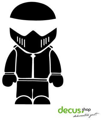 Decus Shop STIG Man L 2642 // Sticker OEM JDM Style Aufkleber (Silber)